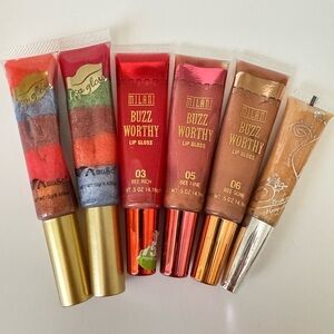 Lot of 6 Vintage Lip Gloss Milani Buzzworthy Amuse Splash Y2K Makeup NOS